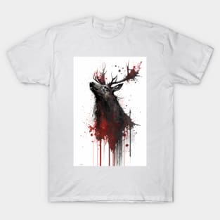 Ink Painting of An Elk T-Shirt